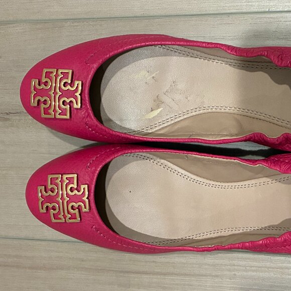 Tory Burch Flats (fuchsia) (Size 8) - Picture 4 of 5